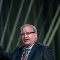 Dr. Paul Isely during his speech at the West Michigan Economic Forecast